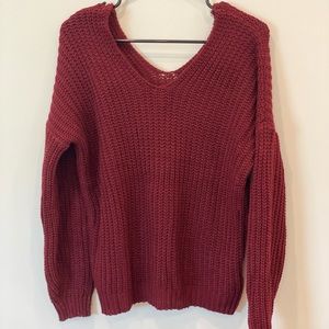 Oversized knit sweater